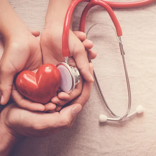 Stethoscope and heart