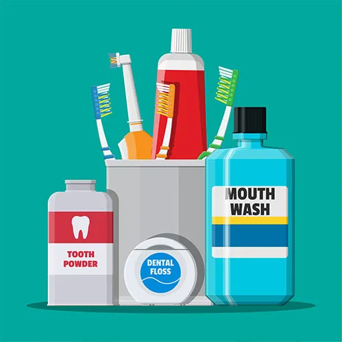Oral hygiene set