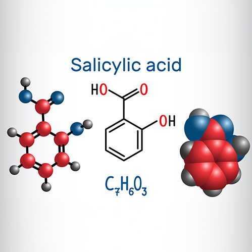 Chemical structure of Salicylic acid